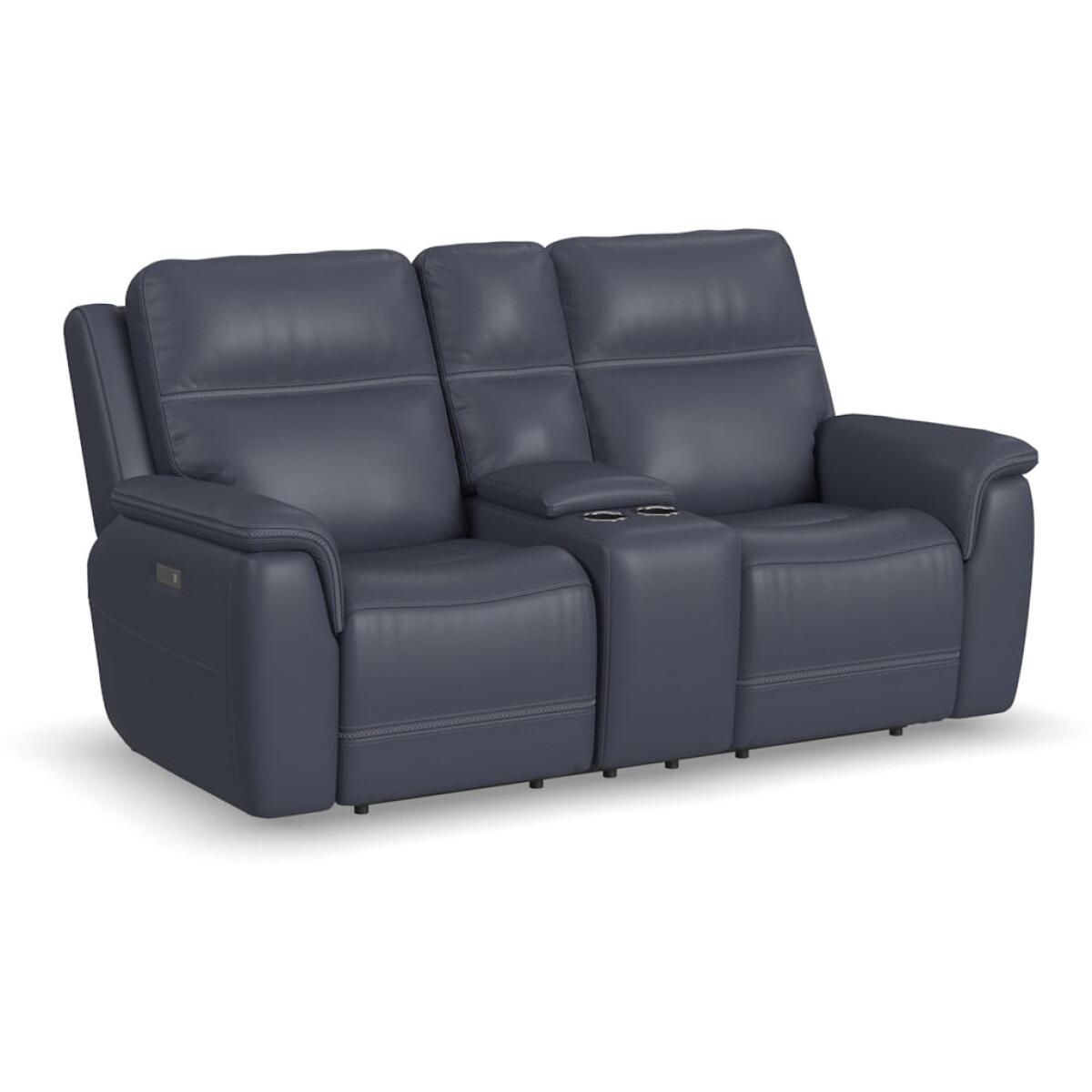 Sawyer Power Reclining Loveseat with Console and Power Headrests and Lumbar Loveseats Customizable 3