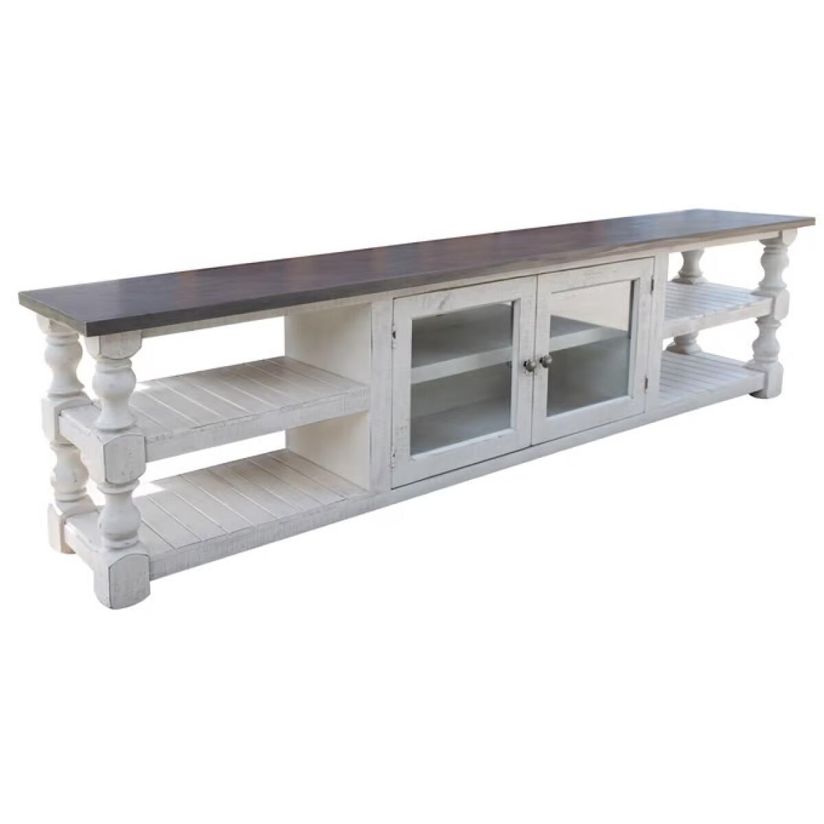 4691 Stone 93″ TV Stand Console Tables International Furniture Direct 2