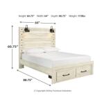 Cambeck Queen Panel Bed with 2 Storage Drawers - Image 5