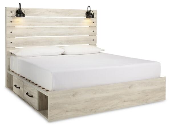 Cambeck King Panel Bed with 2 Storage Drawers - Image 2
