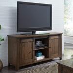 Lake House Dark Brown TV Console - Image 2