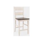 Madison County Counter Stool Vintage White Finish - Image 2