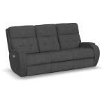 Strait Power Reclining Sofa with Power Headrests