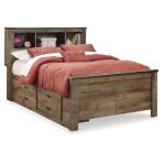 Trinell Full Bookcase Bed with 2 Storage Drawers - Image 2