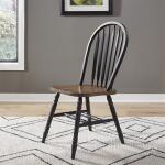 Carolina Crossing 5 Piece Pedestal Table Set- Black - Image 3