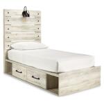 Cambeck Twin Panel Bed with 4 Storage Drawers - Image 2