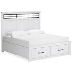 Ashbryn King Panel Storage Bed, Dresser and Mirror - Image 3