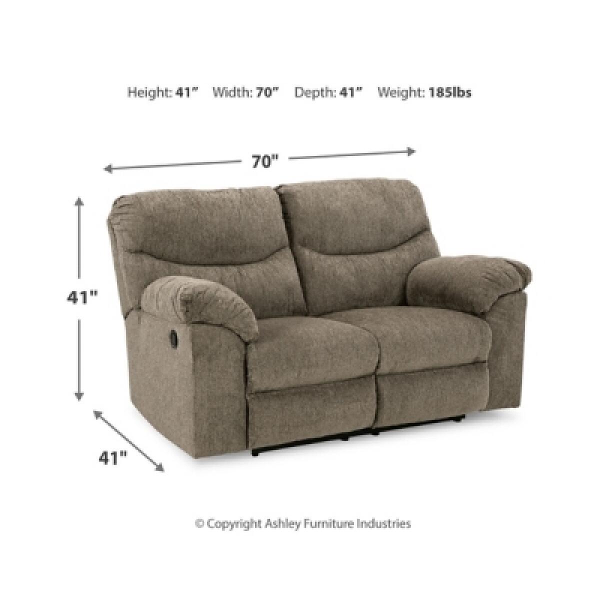 Alphons Reclining Sofa, Loveseat and Recliner Loveseats Ashley Furniture 42