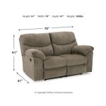 Alphons Reclining Sofa, Loveseat and Recliner Loveseats Ashley Furniture 65