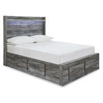 Baystorm Full Panel Bed with 6 Storage Drawers