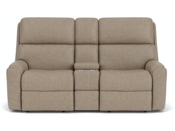 Rio Power Reclining Loveseat with Console and Power Headrests - Image 4