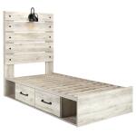 Cambeck Twin Panel Bed with 4 Storage Drawers - Image 4