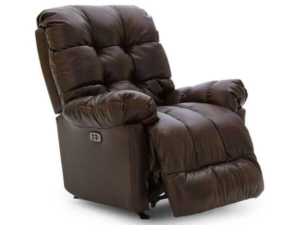 Brosmer Leather Power Rocker Recliner Recliners Best Home Furnishings