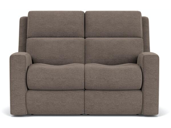 Score Power Reclining Loveseat with Power Headrests and Lumbar Loveseats Customizable