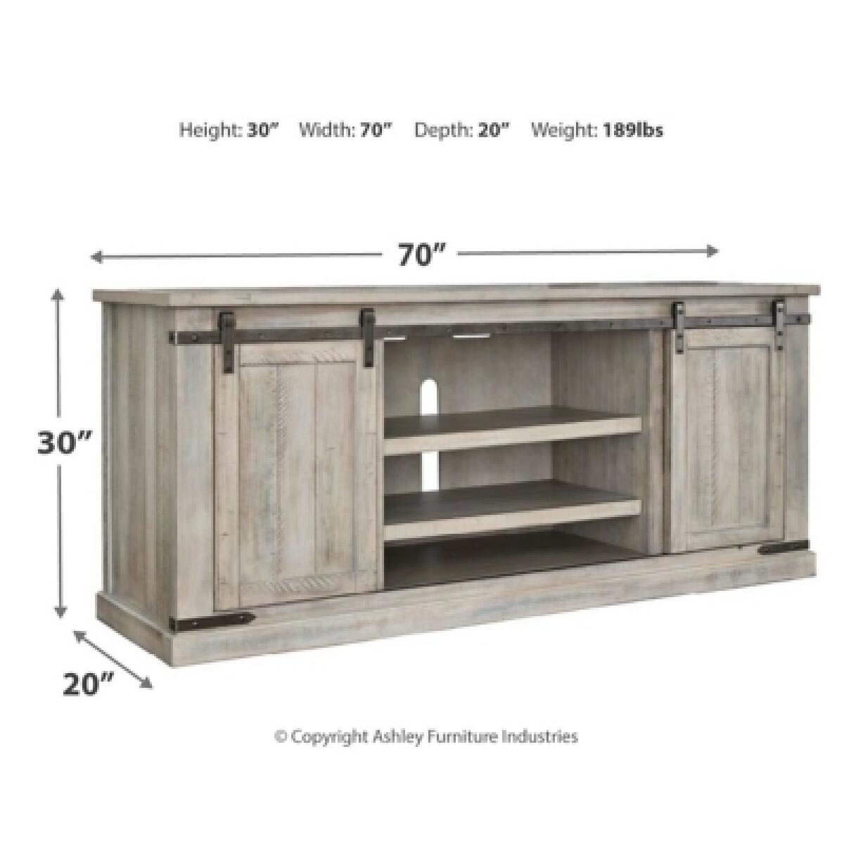 Carynhurst 70″ TV Stand Entertainment Stands Ashley Furniture 19