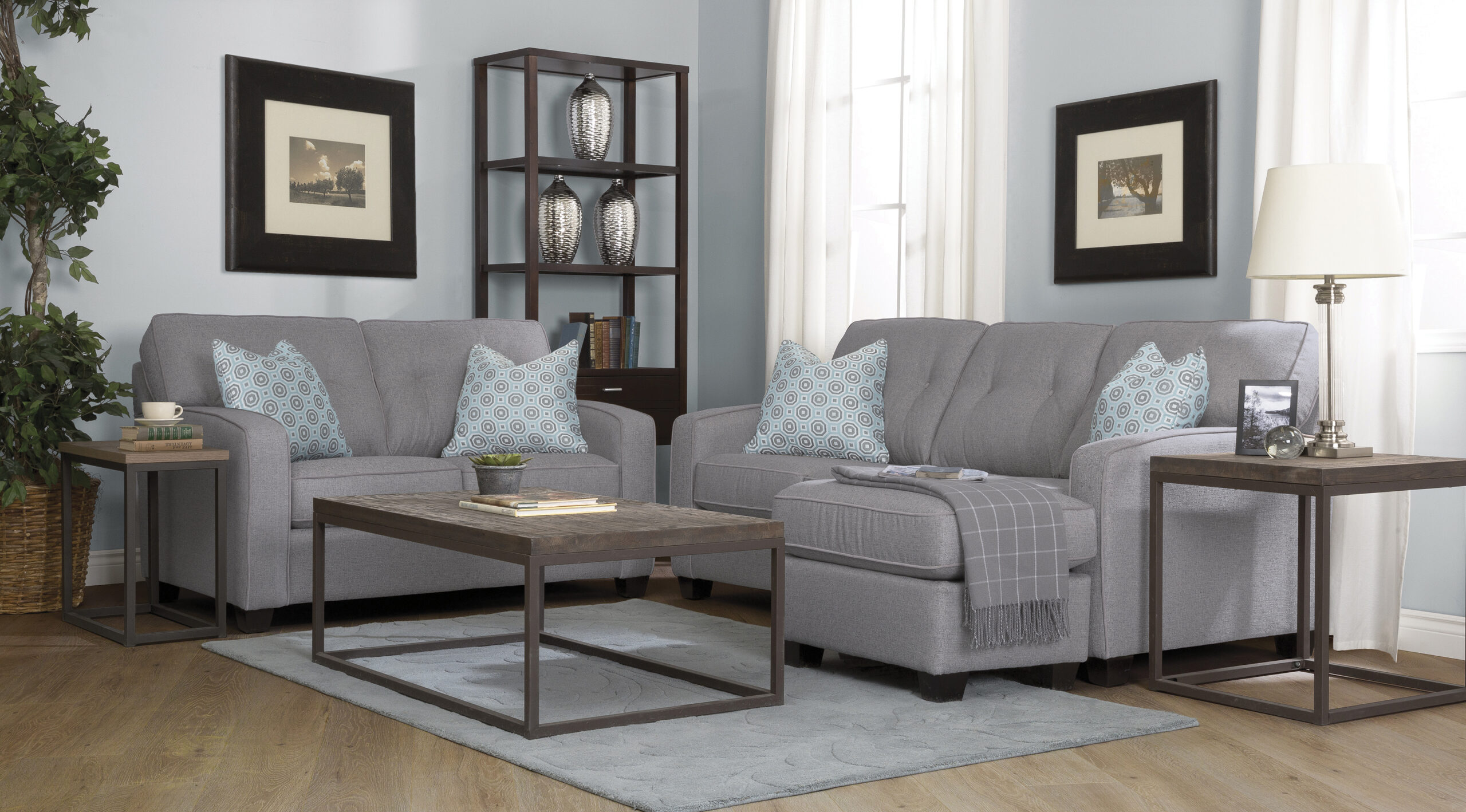 2298 Sofa w_chaise & Love Room