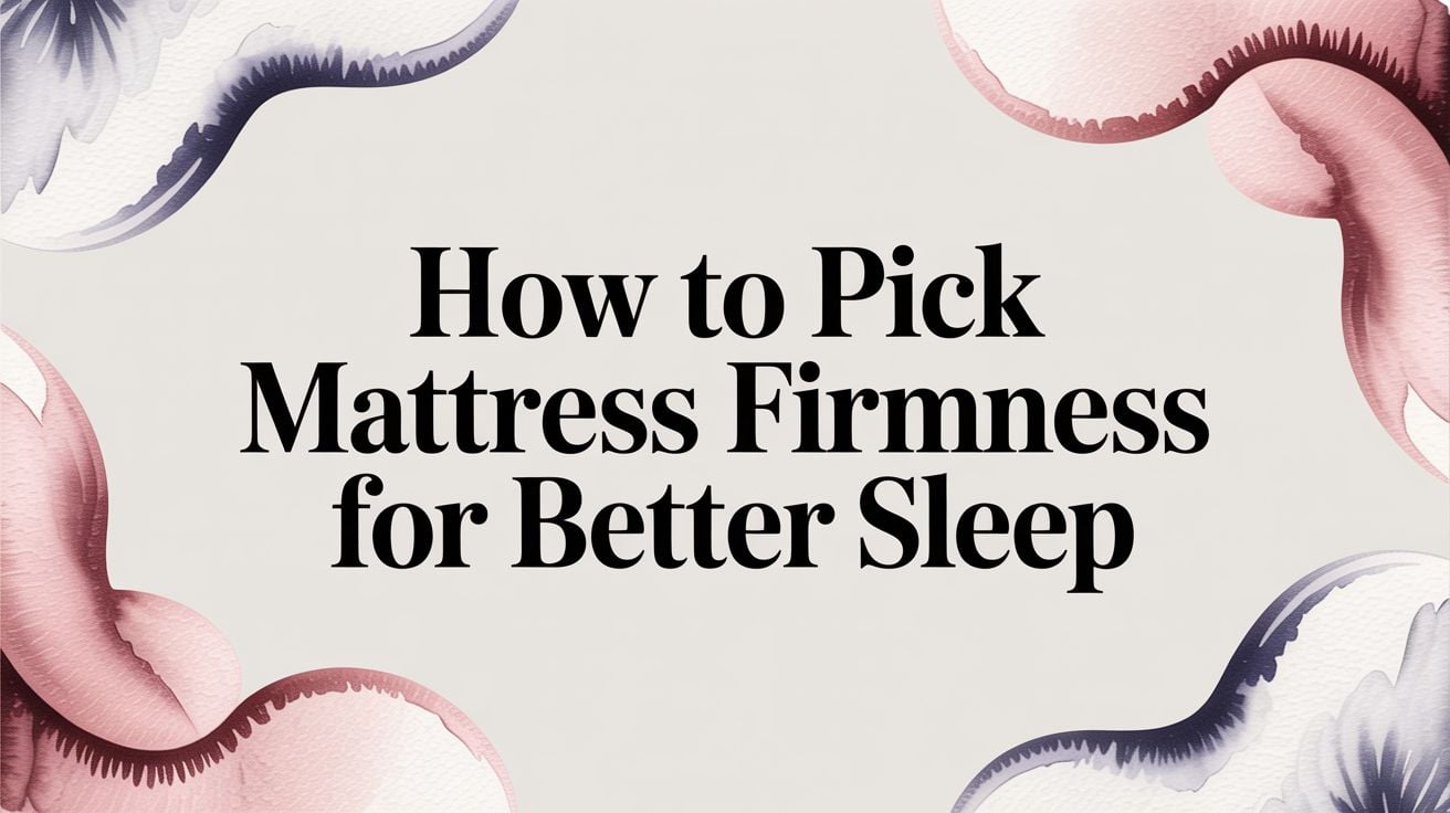 How To Pick Mattress Firmness Sleep Guide