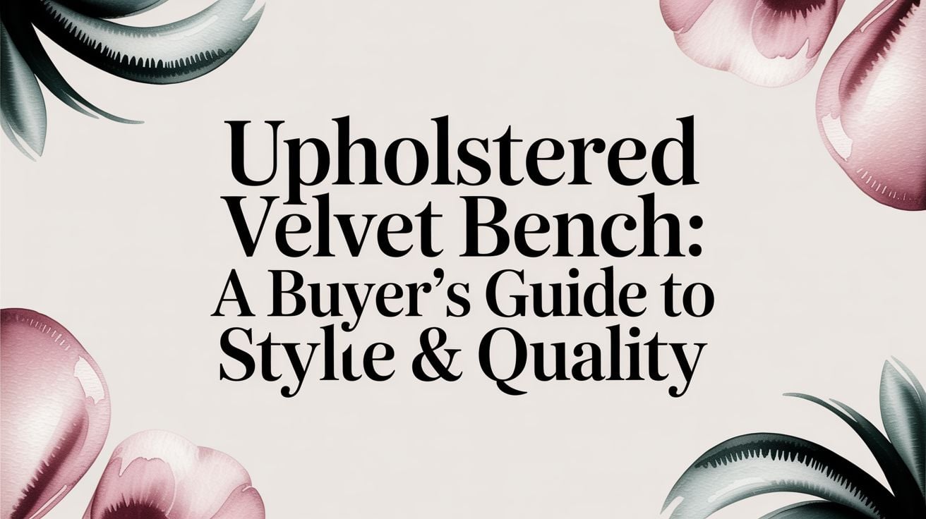 Upholstered Velvet Bench Buyer Guide