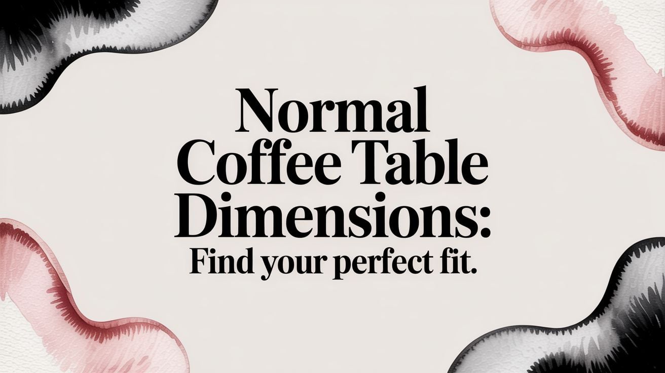 Normal Coffee Table Dimensions Coffee Table