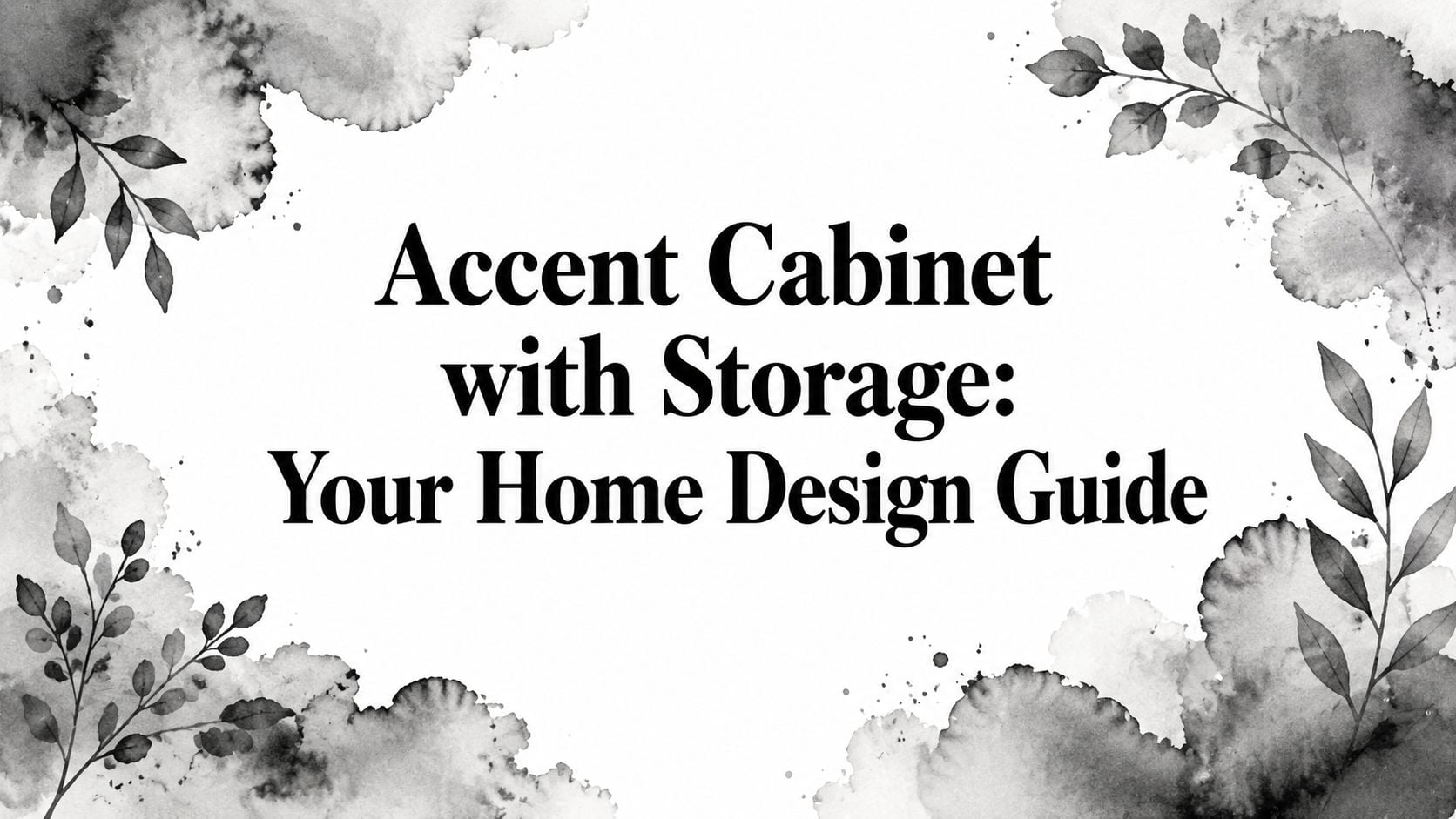 Accent Cabinet With Storage Title Card