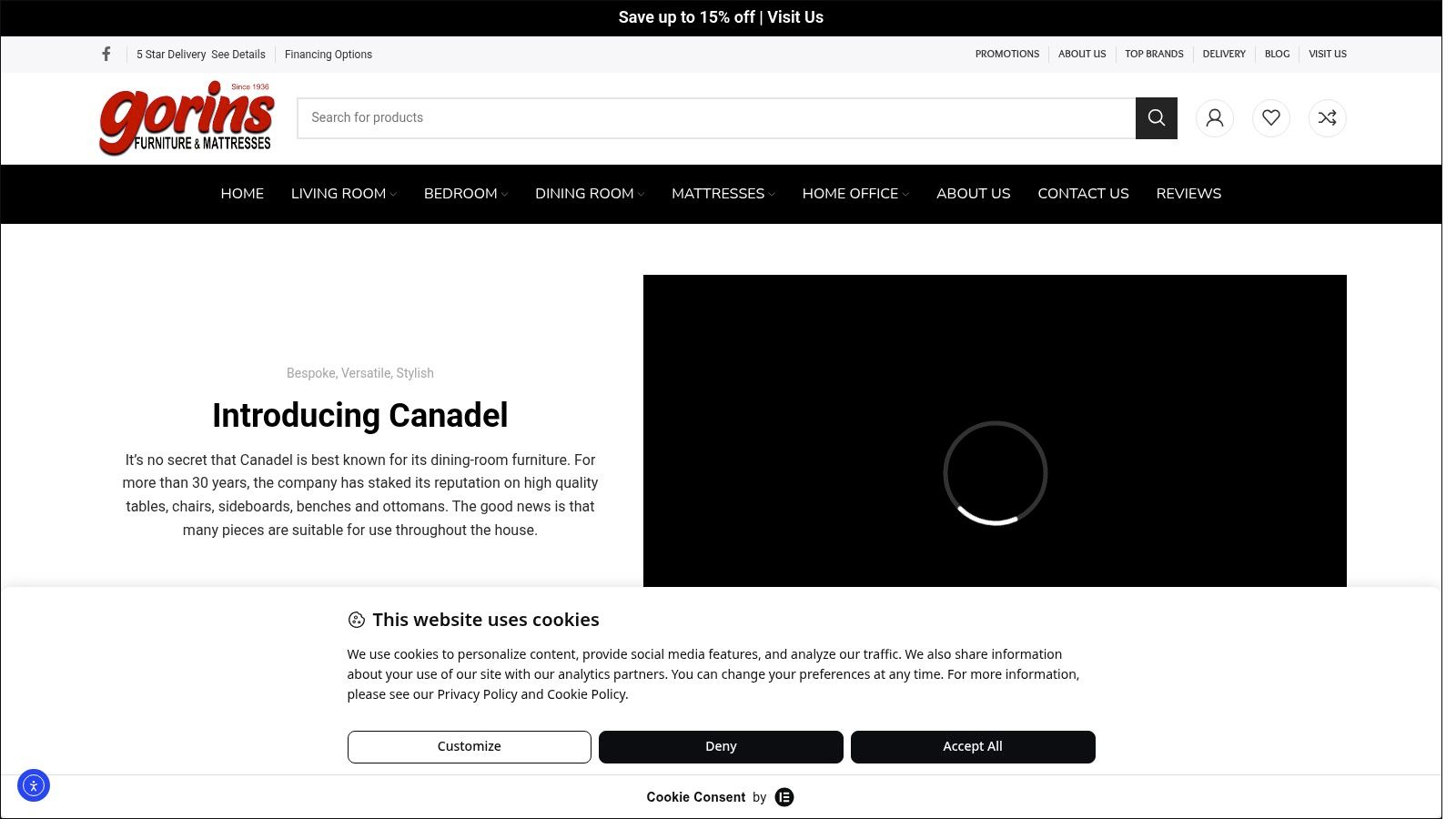 Screenshot from https://www.gorinsfurniture.com/canadel/