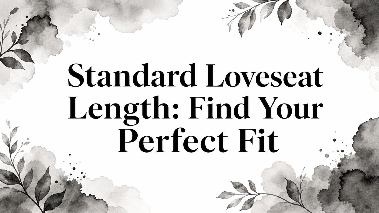Standard Loveseat Length Loveseat Guide