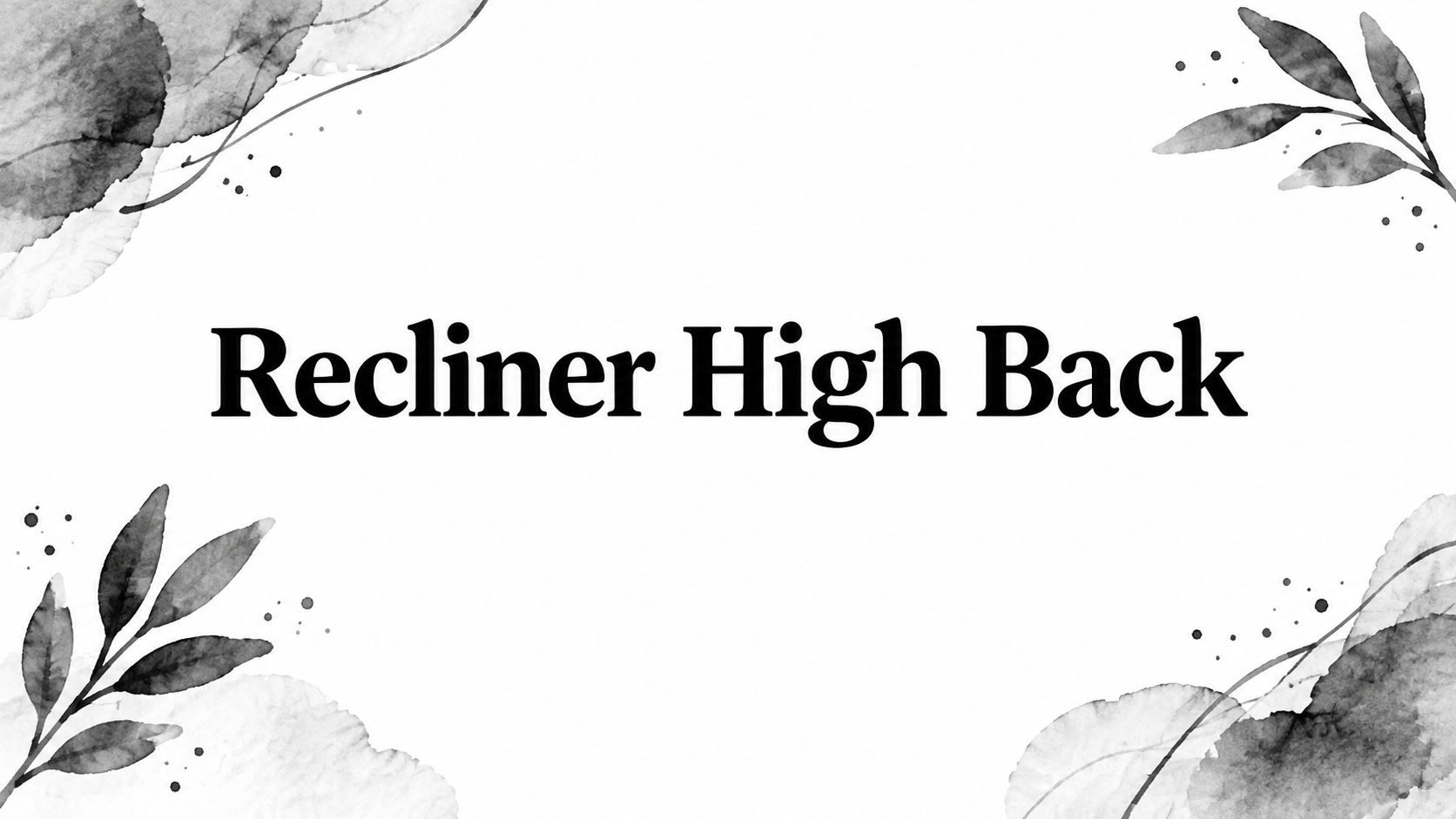 Recliner High Back Floral Design